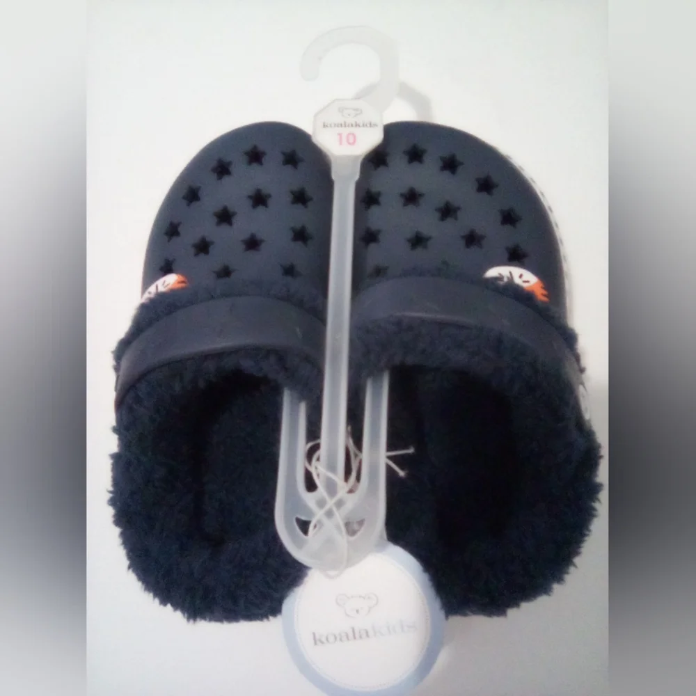 Koala kids  Furry Tiger Blue Clog Size 10